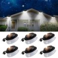 thumbnail image 1 of Paquete de 6 9 luces LED solares para canalones, luces solares impermeables para exteriores para cercas de jardín, aleros, paredes, Patio, garaje, acera (IP55 l, 1 of 5