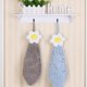 thumbnail image 5 of 4 Uds. Toallas de mano colgantes suaves de chenilla encantadoras, toallas gruesas absorbentes florales para cocina y baño, 5 of 6