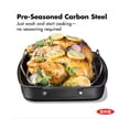thumbnail image 2 of Obsidian Carbon Steel Roaster Pan with Rack, 2 of 8