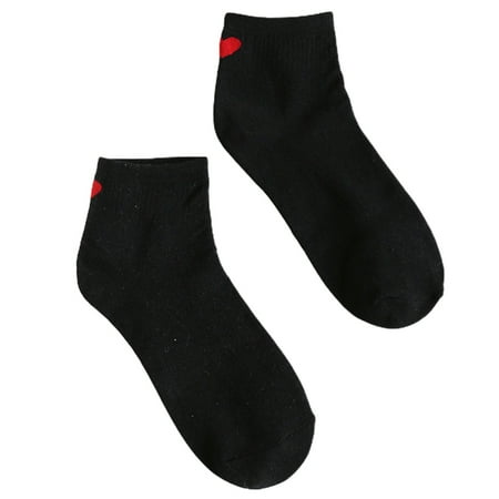 

LINASHI Socks Women s Girls Harajuku Sweet Love Heart Pattern Cotton Breathable Long Socks