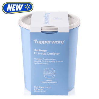 Tupperware Heritage Plastic 3.85-Cup Food Storage Canister Set