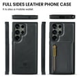thumbnail image 5 of ELEHOLD for Samsung Galaxy S22 Plus Detachable Wallet Case Premium PU Leather 2-in-1 Magnetic Removable Zipper Card Holders RFID Blocking Shockproof Protection Kickstand Leather Case,black, 5 of 9
