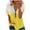 #3-Yellow, variant on Pntutb Womens T-Shirts,Women's Casual Patchwork V-Neck Loose Short Sleeve Pullover Tops