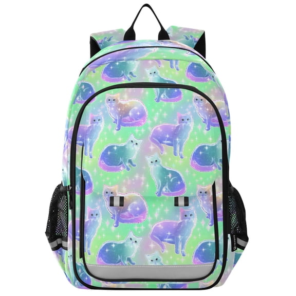 ALAZA Glitter Cute Cats Laptop Backpack Purse Travel Bag Casual School Bookbag Rucksack for Women Men