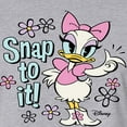 thumbnail image 3 of Disney - Daisy - Snap To It - Juniors Cropped Cotton Blend T-Shirt, 3 of 5