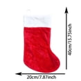 thumbnail image 2 of 6 Pack Christmas Stockings, 15.75 Inch Velvet Christmas Stocking with White , Xmas Hanging Stocking Decor for Fireplace Home Holiday Party, 2 of 5