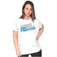 thumbnail image 4 of Lover Not Fighter Peace Love Friendly Womens Slim Fit Graphic Tee Brisco Brands M, 4 of 5