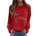 thumbnail image 1 of Birdeem Femmes Décontracté Manches Longues Col Rond Hauts Chemises Amples Blouse Chandail Hauts, 1 of 1
