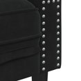 thumbnail image 5 of vidaXL Fauteuil de Style Chesterfield en Velours Noir, 5 of 5