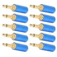 thumbnail image 2 of Conector de repuesto de 3,5 mm Conector de audio para auriculares Carcasa de cobre mono Terminal de soldadura chapado en oro Cabezal de equilibrio estéreo, 2 of 8