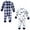Cars, variant on Unisex Baby Plush Jumpsuits, Rudolph, 0-3 Months