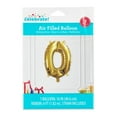 thumbnail image 2 of 16" Gold Number 0 Foil Balloon, by Way To Celebrate, 2 of 5