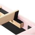 thumbnail image 3 of AENKYO Modern Platform Bed Frame with Upholstered Headboard, Full Size,Pink, 3 of 8