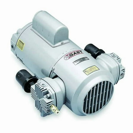 Gast Piston Air Compressor, 1/2HP, 115/230V, 1Ph 4HCC-40-M450X