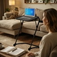 thumbnail image 1 of Homy Casa Adjustable TV Tray Table with Fixed Cup Holder and Foldable Design, 1 of 11