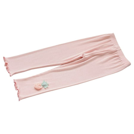 

JDEFEG 12 Pants Kids Toddler Chlidren Girls Autumn Winter Ribbed Long Pants Leggings Warm Clothing Girls Towel Pants Girls Tops Pink 100