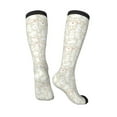 thumbnail image 4 of Fotbe White Rabbit print Women's Men's Novelty Crew Socks Cotton Socks Knee High Socks for Walking,Running,Nurses,Pregnancy, 4 of 9