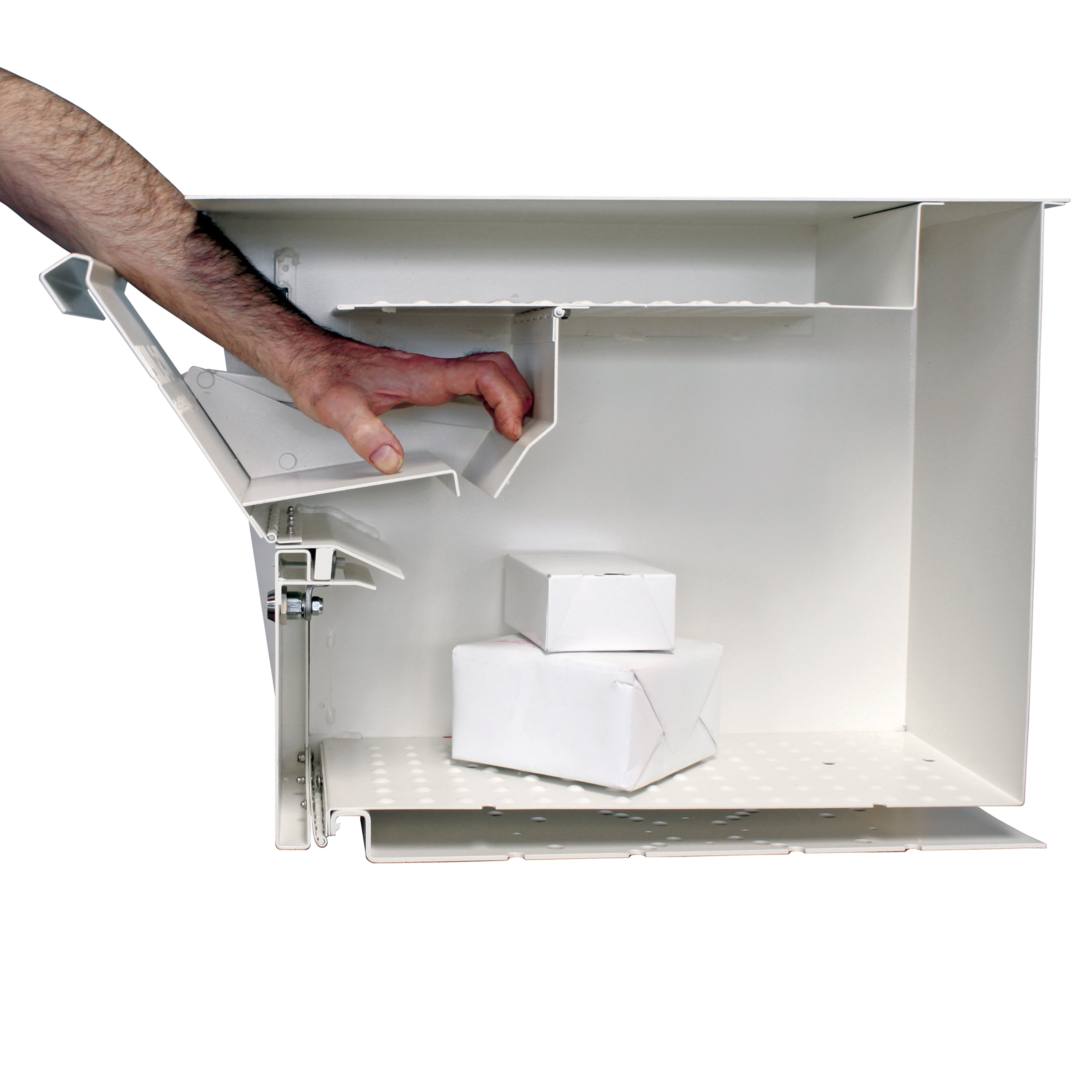 Mail Boss Package Master Locking Security Mailbox, Alpine white