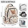 thumbnail image 5 of Xixirimido Yorkshire Terrier Bone Paws Print 17inch Backpack for Kids Multi-pocket School Bag for Girls Large Capacity Bookbag for Preschool Kindergarten Elementary Students, 5 of 8