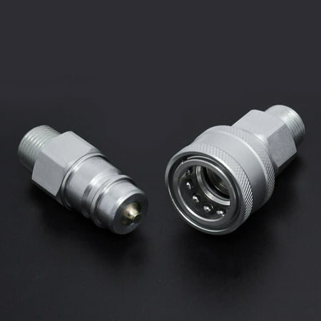 

1/4 3/8 1/2 3/4 1 inch close type hydraulic quick couping Quick Coupler Steel Material Plug Socket Connector Set