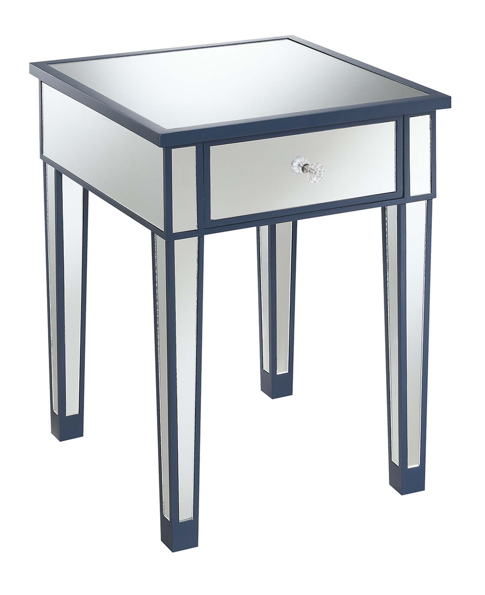 Convenience Concepts Gold Coast Mirrored End Table with Drawer, Multiple Colors - image 3 of 3