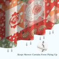 thumbnail image 6 of Pioneer Flower Floral Print Pattern Shower Curtain 84"x72", Bathroom Decorative Shower Curtain Set with 12 Hooks, Waterproof Washable, 6 of 6