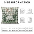 thumbnail image 5 of Nawypu  Easter Pillow Covers,Buffalo Plaid Bunny Happy Easter Throw Pillow Covers for Couch Sofa Bed Living Room Spring Decor, 5 of 5