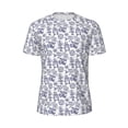 thumbnail image 5 of Wukai World Travel2 Print Men's Short-Sleeved Mesh T-Shirt,Quick-Dry Short Sleeve Workout T-Shirt-Small, 5 of 8