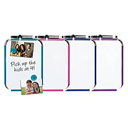 Enclosed Presentation Board Magnetic Dry Erase Board, 8 1/2 x 11 inch Melamine Surface w/ 2 magnets and marker and SPECIAL BONUS of magnetic and sticky tape. Perfect for back to school notes, presentations or church quiet time ()