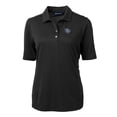 thumbnail image 2 of Women's Cutter & Buck Black Lehigh Valley IronPigs Virtue DryTec Eco Pique Recycled Polo, 2 of 3