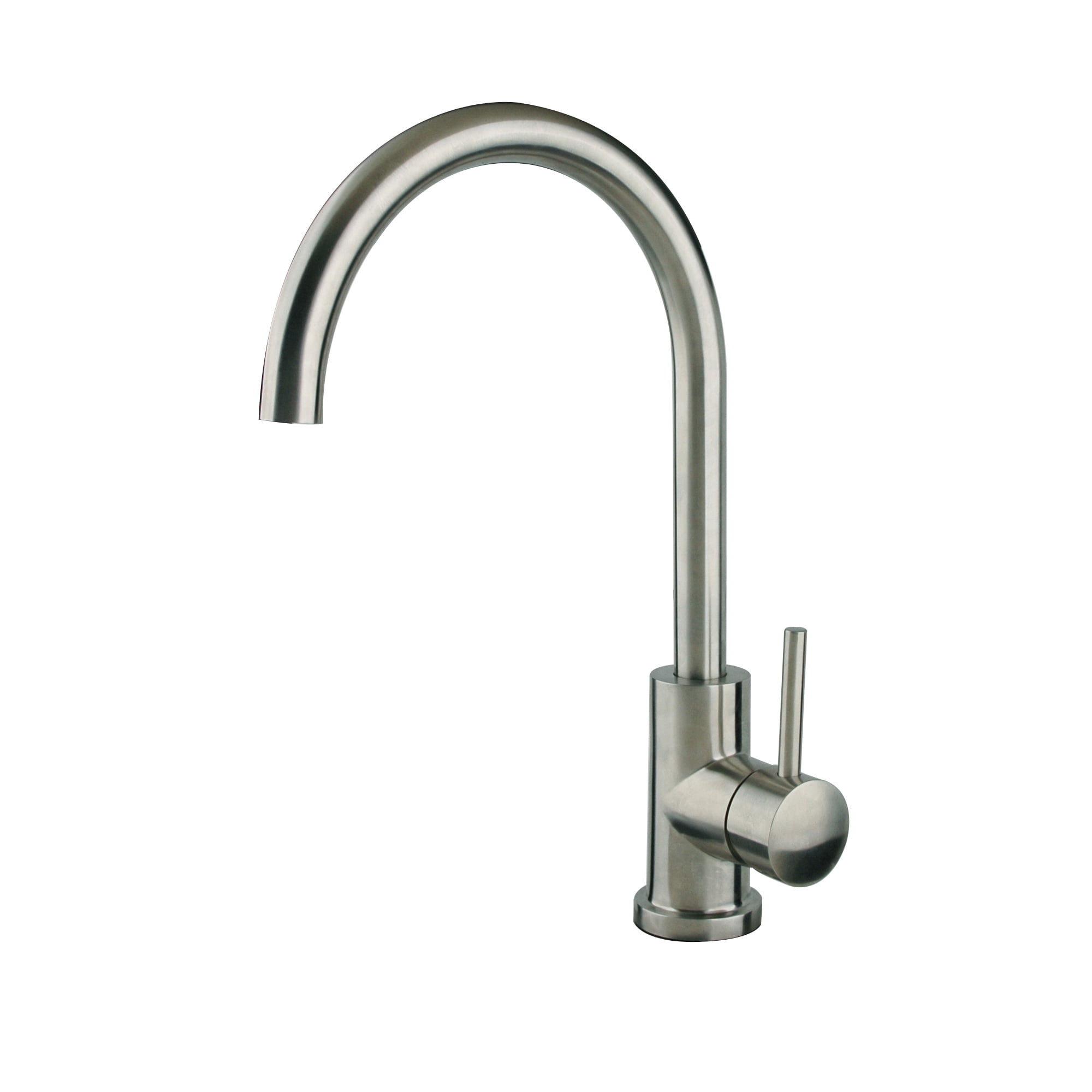 Gooseneck 1Handle Bar Faucet in Brushed Nickel