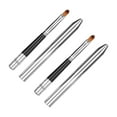 thumbnail image 4 of 2 pinceles labiales ergonómicos con diseño de sellado extendido, pequeños, fáciles de limpiar, de un solo cabezal, de tubo de aluminio., 4 of 14