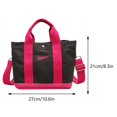 thumbnail image 3 of Bolso bandolera elegante para mujer, bolso informal de lona de gran capacidad (gris oscuro), 3 of 8