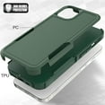 thumbnail image 4 of ELEHOLD for iPhone 14 Plus 6.7 inch Case, Armor Rugged Hard PC Soft TPU Hybrid Anti-Drop Camera Lens Protection Shockproof Glossy Non-Slip Slim Fit Case for iPhone 14 Plus,Darkgreen, 4 of 5