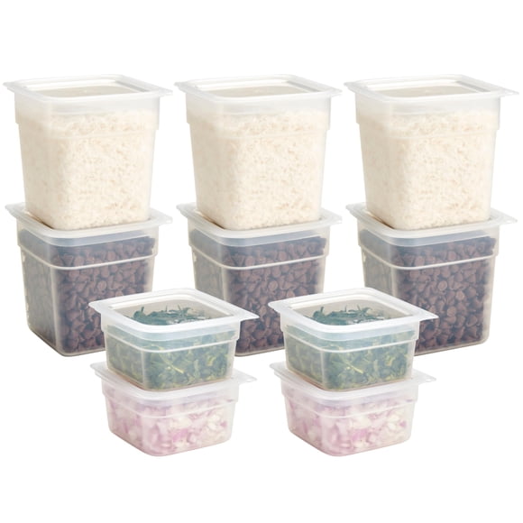 Recipientes de almacenamiento de alimentos Cambro 473 ml y 946 ml (juego de 20 piezas)