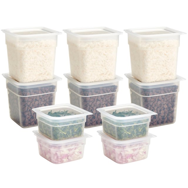 Recipientes de almacenamiento de alimentos Cambro 473 ml y 946 ml (juego de 20 piezas)