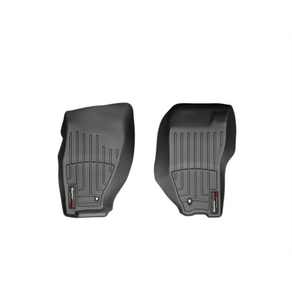 WeatherTech Custom Fit FloorLiners compatible with 2008-2012 Jeep Liberty - 1st Row (Driver & Passenger), Black