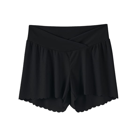 ShomPort Maternity Lightweight Shorts Pregnancy Lounge Pants Comfy Stretchy Pregnancy Sleep Pajama Shorts Under Dress