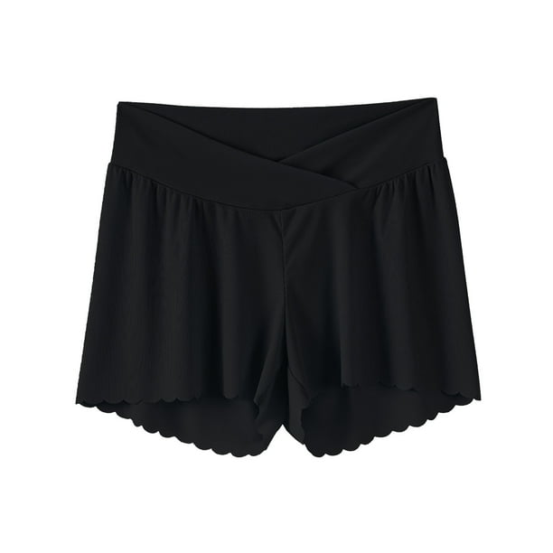 ShomPort Maternity Lightweight Shorts Pregnancy Lounge Pants Comfy Stretchy Pregnancy Sleep Pajama Shorts Under Dress