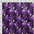 thumbnail image 4 of oneOone Velvet Purple Fabric Skull Sewing Craft Projects Fabric Prints By Yard 58 Inch Wide, 4 of 5