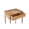 thumbnail image 6 of Auckland 25-Inch Tall Solid Wood and Metal Natural End Table, 6 of 10