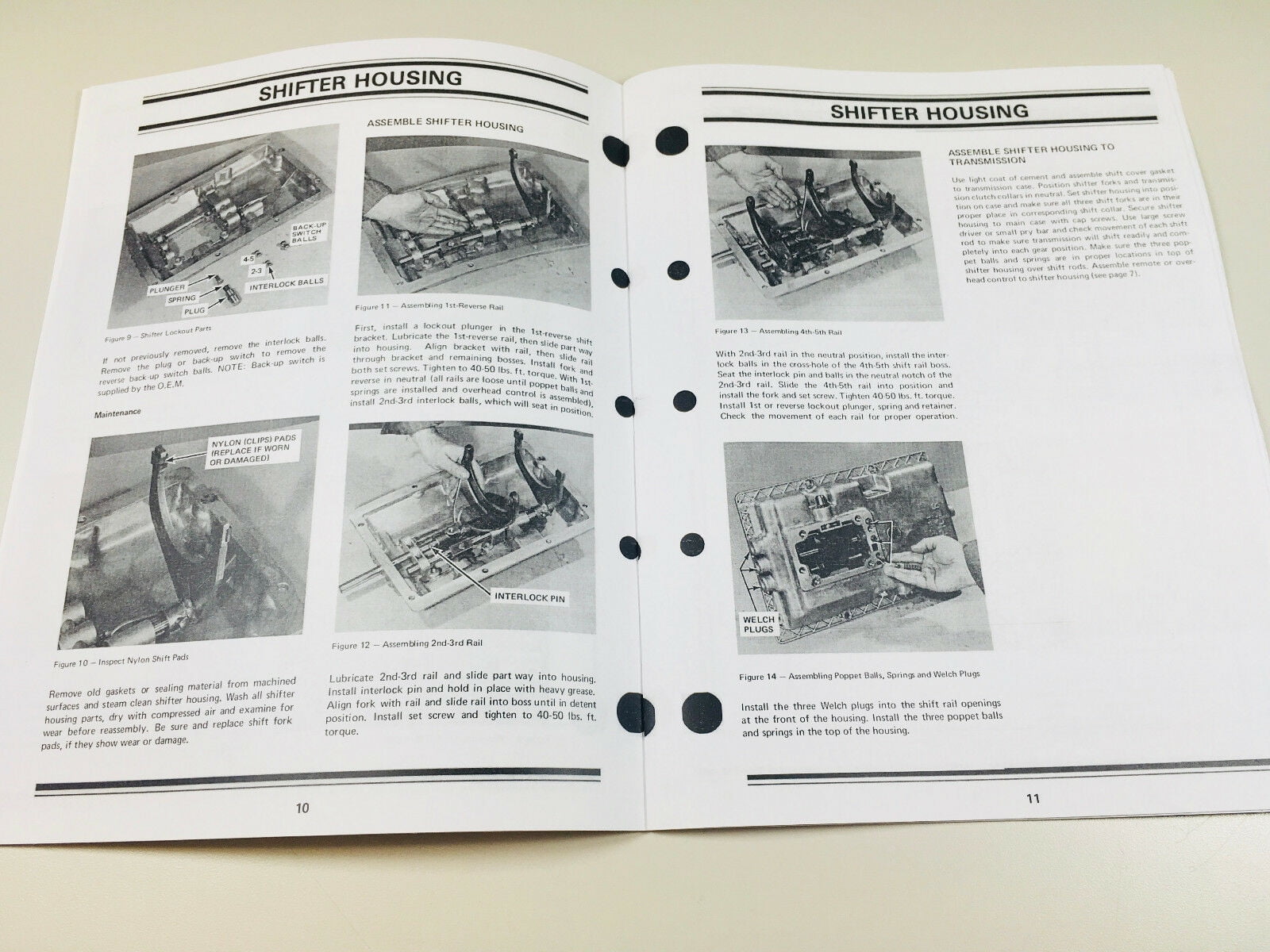 DANA CORP 50-60 SERIES 5 SPEED SPICER TRANSMISSION SERVICE MANUAL 