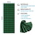 thumbnail image 2 of Green Black Checkerboard Checkered Pattern Hot Yoga Mat Towel Non Slip for Hot Yoga - Quick-Drying Yoga Mat Cover with 4 Corner Pockets with Travel Bag - Hot Yoga Towel Non Slip 74"x26", 2 of 6