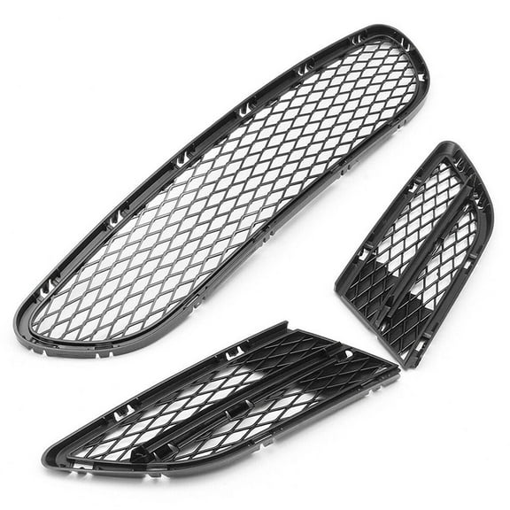 Fit for BMW 3-Series E90 E91 325i 328i 335i (2009-2012) Front Lower Grille Kit, 51117198906 BM1036126, Black