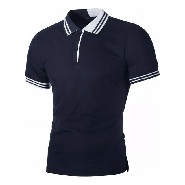 Playera Polo Slim Fit Manga Corta Moda Casual Hombre