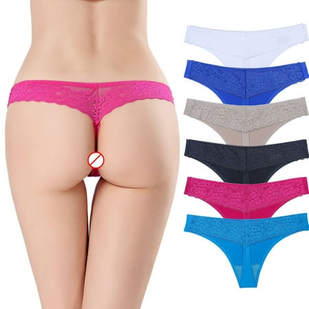 

5PCS Ladies One-piece Panties Feminine Seamless Breathable Pure Color Thong