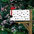 thumbnail image 4 of Stripes Cat Mailbox Covers Black and White Fish Footprint Ball of Yarn Magnetic Mailbox Cover for Home Garden Standard Size 18x21 Inch Creative Design Mail Box Post Letter Box Wraps, 4 of 6