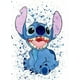 thumbnail image 3 of Póster de arte de acuarela con estampados de dibujos animados de Disney, Stitch, decoración de pared para habitación de niños, pintura en lienzo con arte de graffiti de Lilo y Stitch, 3 of 5