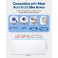 thumbnail image 2 of 50 Count 26"x11.8" Self-Cleaning Cat Litter Box Bags for Cumrige Fumoi Fsitego Paruuntys Litter box, Pre-Seperated Automatic Litter Box Replacement Drawstring Heavy Duty，10-12 Gallons of Capacity, 2 of 9