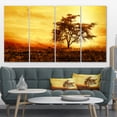 thumbnail image 1 of African Tree Silhouette - Landscape Photo Canvas Art Print, 1 of 3